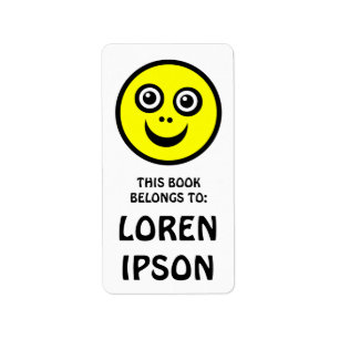 Funny Face - Yellow - Book Plate