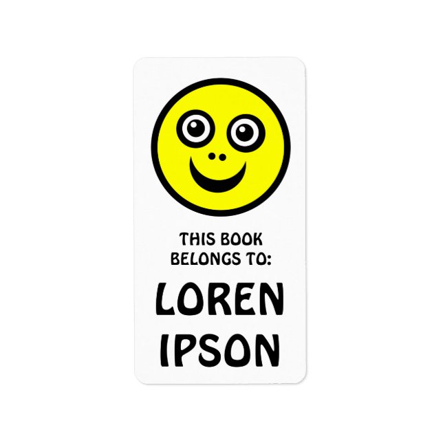 Funny Face - Yellow - Book Plate (Front)