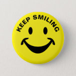 Funny Face + Your Backg. &amp; Ideas Button at Zazzle