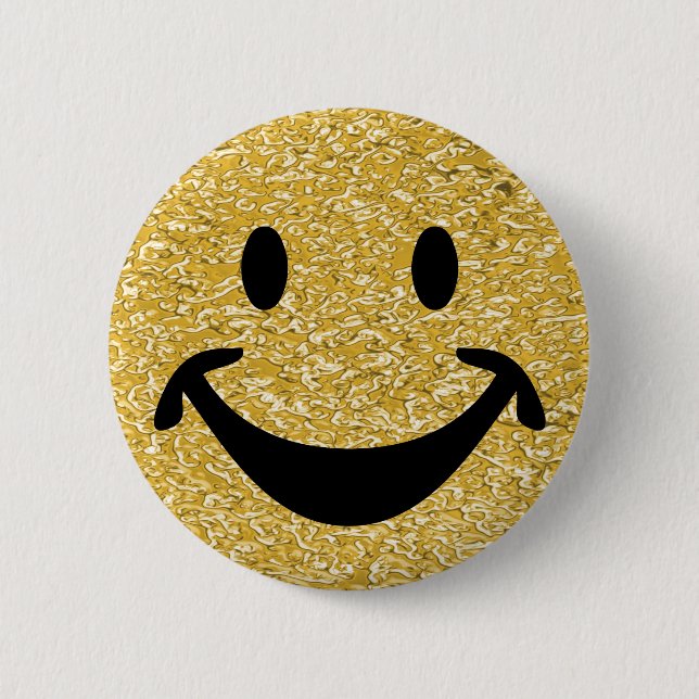Funny face + your backg. & ideas pinback button (Front)