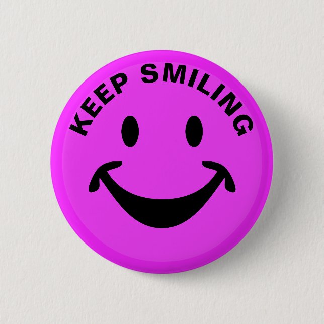 Funny face + your backg. & ideas pinback button (Front)