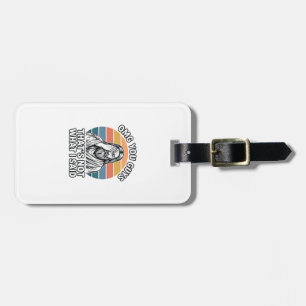 Funny Facepalm Retro Quote Vintage Engraving Shirt Luggage Tag