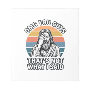 Funny Facepalm Retro Quote Vintage Engraving Shirt Notepad