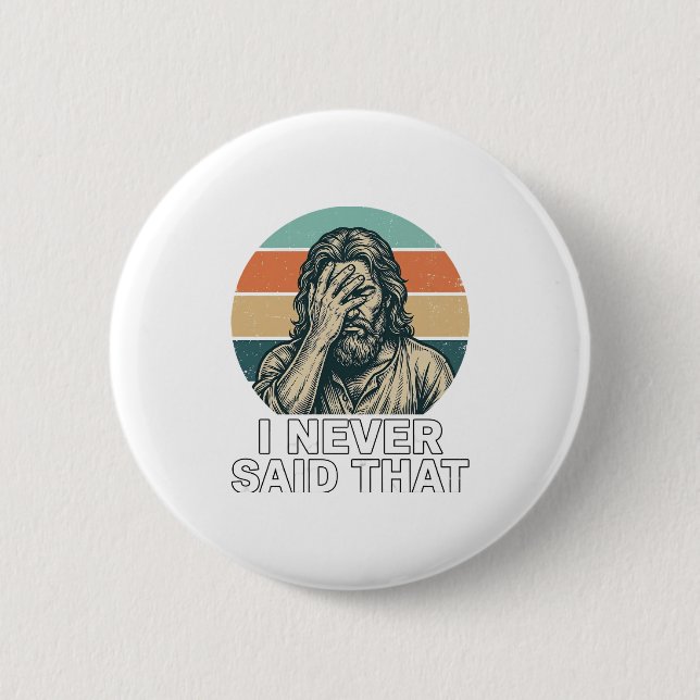 Funny Facepalm Vintage Engraving Quote Design_1 Button (Front)