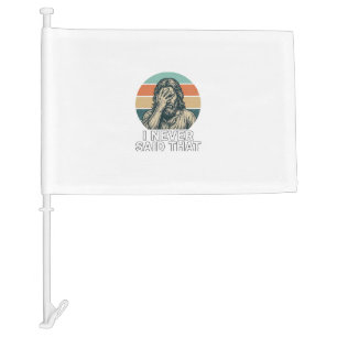 Funny Facepalm Vintage Engraving Quote Design_1 Car Flag