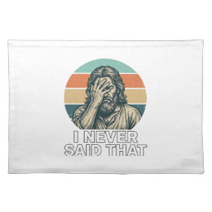 Funny Facepalm Vintage Engraving Quote Design_1 Cloth Placemat
