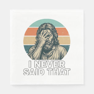 Funny Facepalm Vintage Engraving Quote Design_1 Napkins