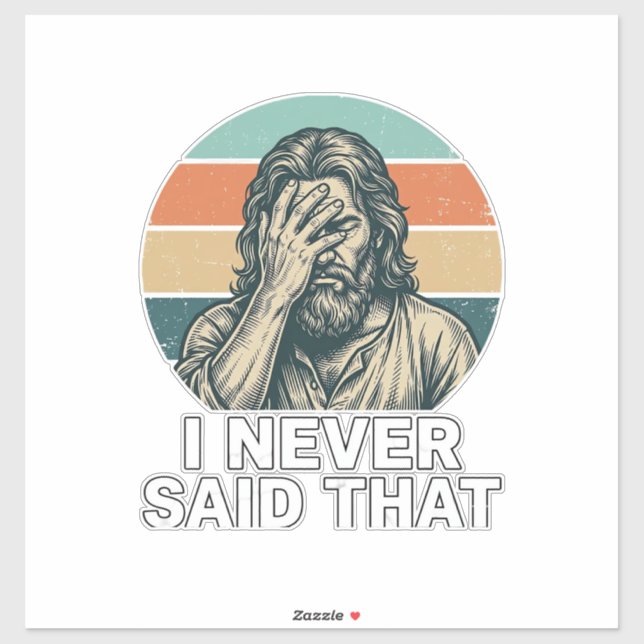 Funny Facepalm Vintage Engraving Quote Design_1 Sticker (Sheet)