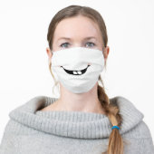 Funny Faces Adult Cloth Face Mask (Worn)