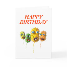 Funny Faces birthday card