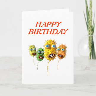 Funny Faces birthday card