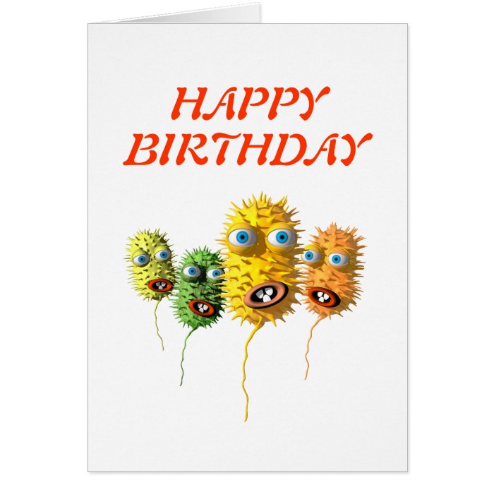 Funny Faces birthday card