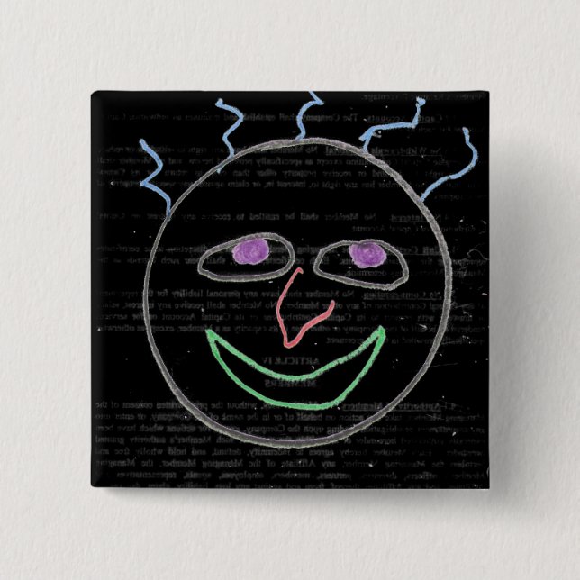 Funny Faces Button (Front)