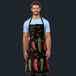 Funny faces chili chile peppers Mexican southwest Apron<br><div class="desc">Stand out in the kitchen or your next BBQ food party with this apron featuring funny chili or chile peppers with faces,  personalized with your name or text,  perfect for Mexican food or southwest cuisine lovers.</div>