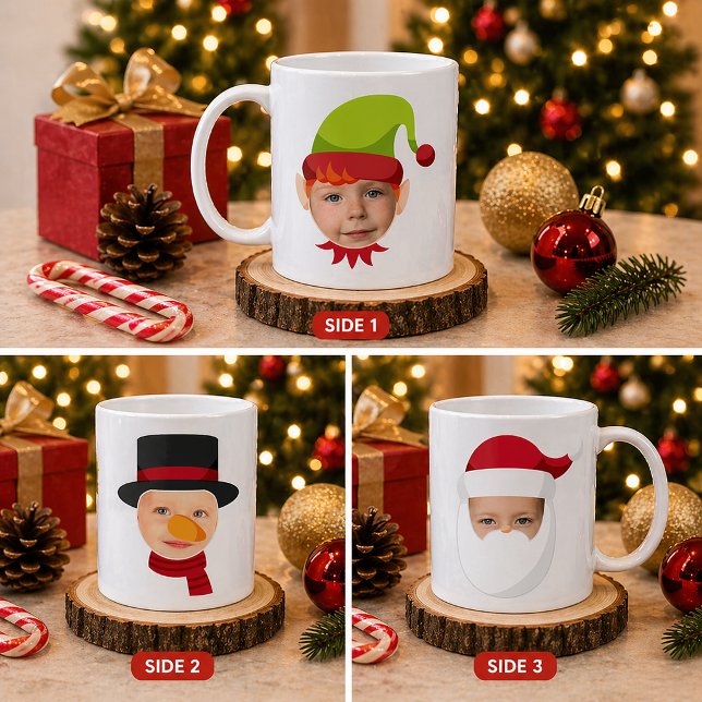 Funny Faces Elf & Santa Mug (Funny Faces)
