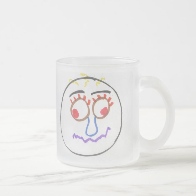 Funny Faces Frosted Mug (Right)