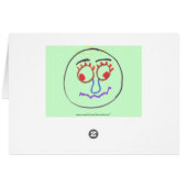 Funny Faces Greeting Card (Back Horizontal)
