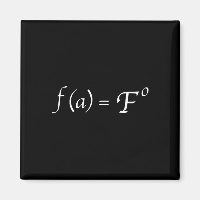 Funny Fafo Math Equation Novelty Math Teacher  Magnet (Front)