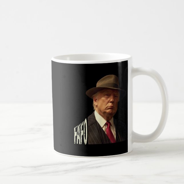Funny Fafo Trump Photo _1  Coffee Mug (Right)