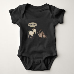 Funny Fainting Goat Hilarious Mountain Animal Baby Bodysuit