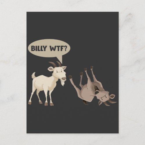 Funny Fainting Goat Hilarious Mountain Animal Postcard