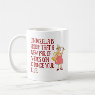 Funny Fairy Godmother/Cinderella Typography Coffee Mug