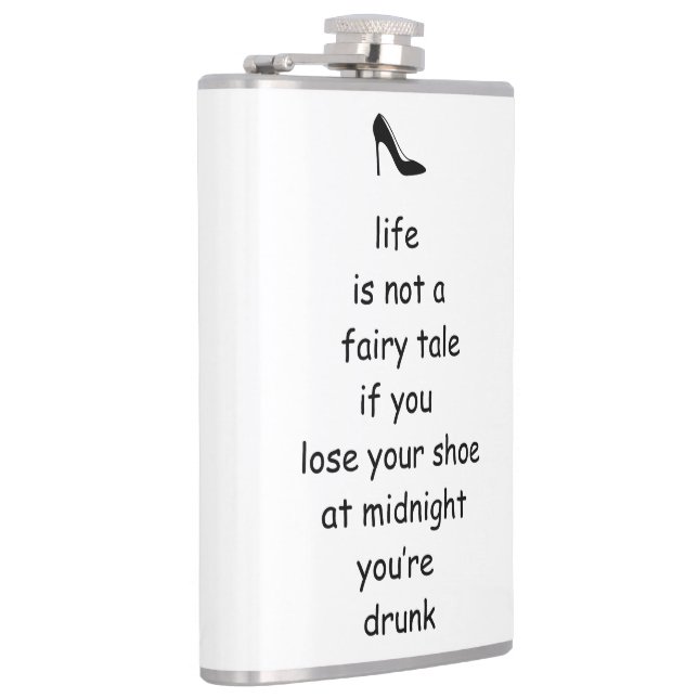 funny Fairytale Cinderella glass slipper Flask (Right)