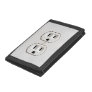 Funny Fake Electrical Outlet Flat Wallet