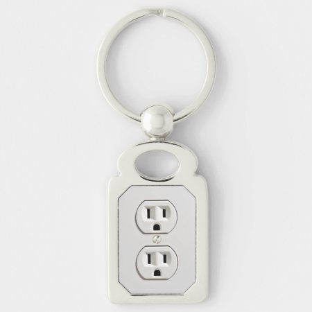 Funny Fake Electrical Outlet Keychain