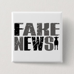 Funny Fake News Ewe Quote & Sheep Trump Truth Button