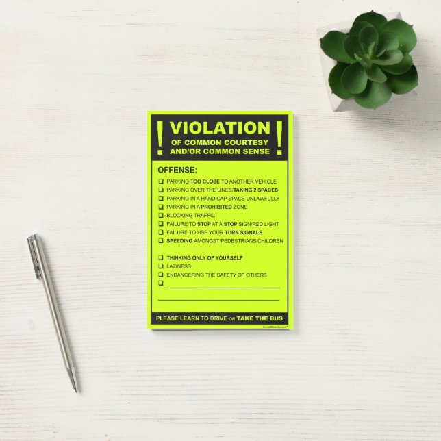 Funny Fake Parking Ticket Driving Citation Post-it Notes | Zazzle funny-fake-parking-ticket-driving-citation-post-it-notes-zazzle