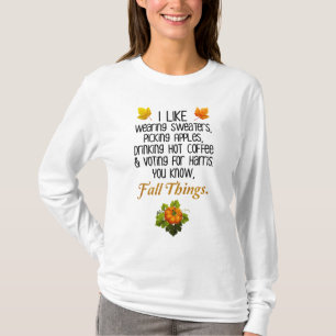 Funny Fall 2024 November Election Pro-Harris T-Shirt