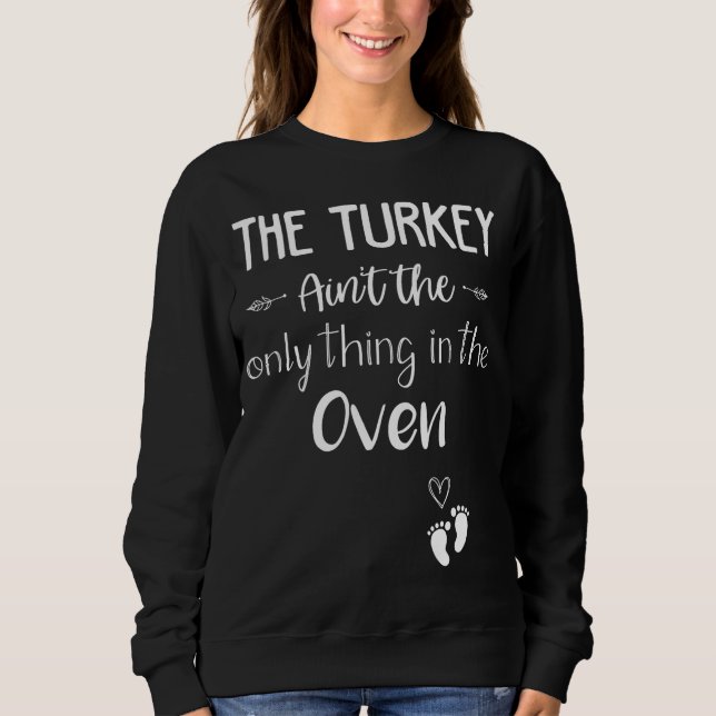 Funny Fall Baby Announcement Reveal for Parents Fa Sweatshirt (Front)