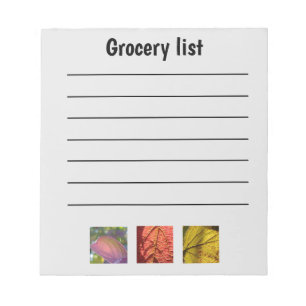 Funny Fall Grocery List Notepad
