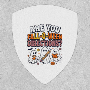 Funny Fall Halloween Teacher Ghost Directions Shir Patch