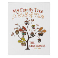 Funny Fall Photo Family Tree is Full of Nuts