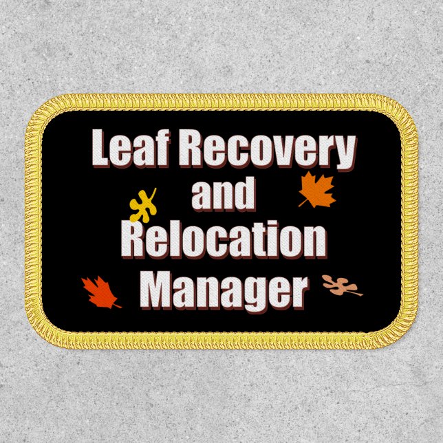 Funny Fall Project Manager Patch (Front)
