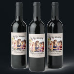 Funny Fall Wine Tasting Woman's 50th Birthday Wine Label<br><div class="desc">Get the party started with this bold and sunny 50th birthday Thank You Wine label The top features the joyful phrase “Sip, Sip, Hooray” above a colorful graphic of stylish ladies toasting on at a vineyard. The bottom text reads "It’s [Name]’s [Age] Birthday” — all customizable to fit your guest...</div>