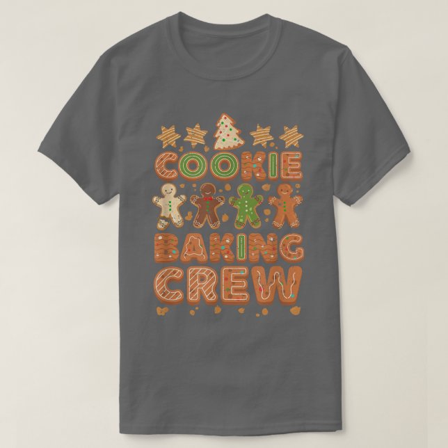 Funny Family Christmas Cookie Baking Crew Cute Xma T-Shirt (Design Front)