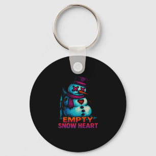 Funny Family Christmas Empty Snow Heart Snowman Pr Keychain