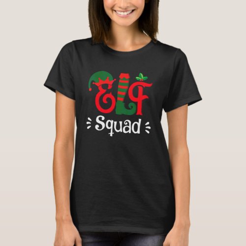 Funny Family Christmas Matching Holiday Group Elf T-Shirt