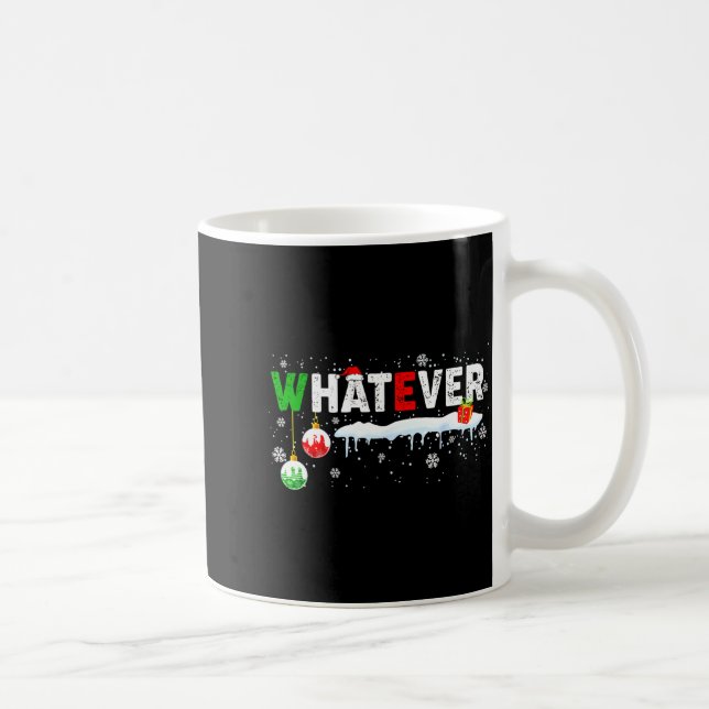 Funny Family Christmas Pajamas Matching Whatever  Coffee Mug (Right)