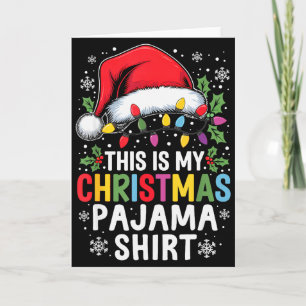 Funny Family Christmas Pajamas This Is My Christma Card