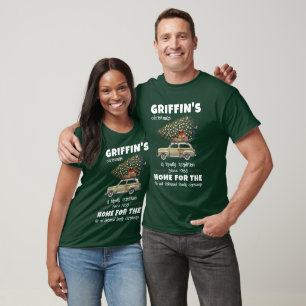 Funny Family Christmas Personalize With Name T-Shirt