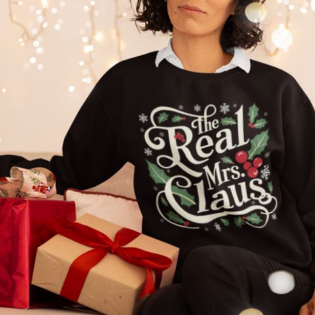 Funny Family Christmas Tees | The Real Mrs Claus (Creator Uploaded)