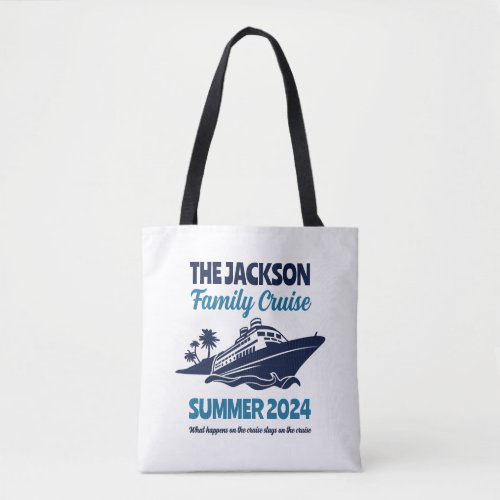 Funny Family Cruise Vacation Beach Holiday Tote Bag