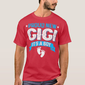 Funny Family Gender Reveal Proud New Gigi It's A B T-Shirt