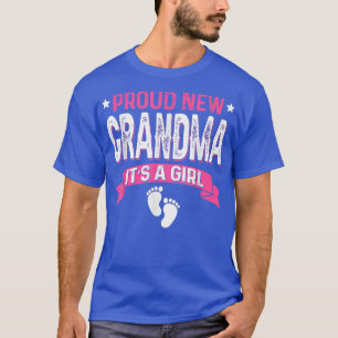 Funny Family Gender Reveal Proud New Grandma It's  T-Shirt