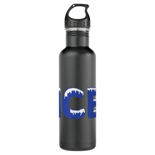 Funny Family Halloween Costume Shirt - Ice and Bab Stainless Steel Water Bottle (Front)