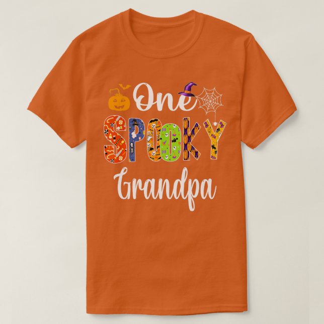 Funny Family Halloween Matching s One Spooky Grand T-Shirt (Design Front)